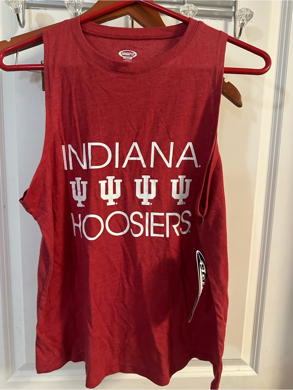 Indiana Hoosiers Men's Red Sleeveless Graphic Tee